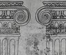 colonnes ioniques fond mur peint