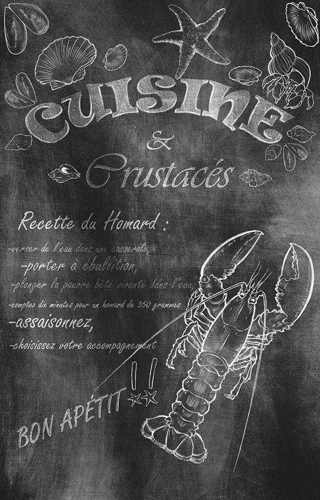 wallpaper L'art du homard