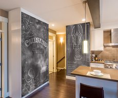 wallpaper Ardoise et chaudron in a kitchen
