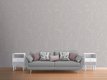 wallpaper Mouettes blanches sur fond gris in a living room