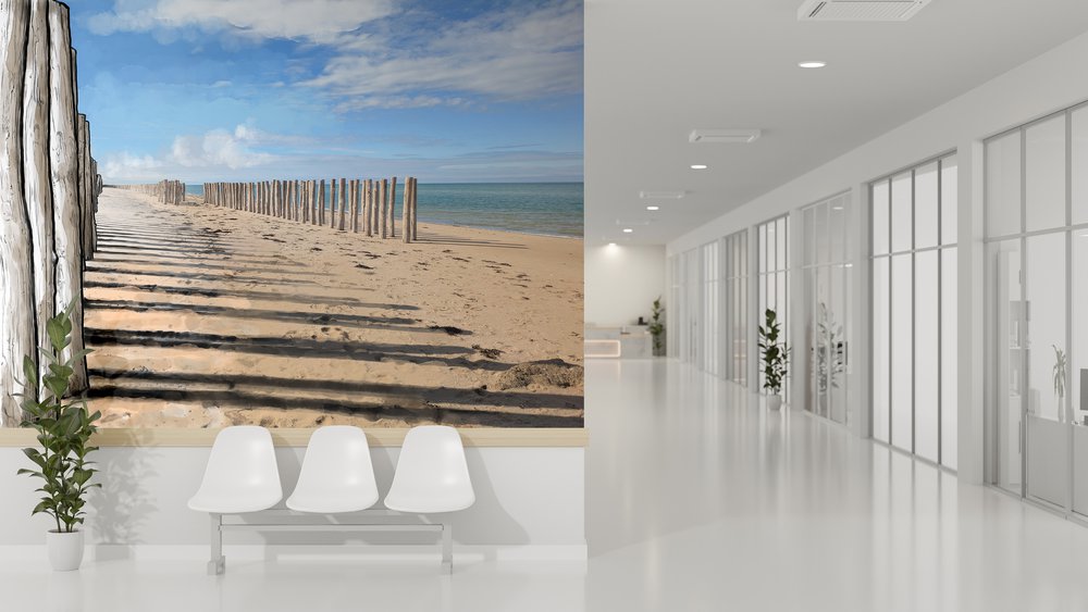 wallpaper Esquisse d' un rivage in a waiting room