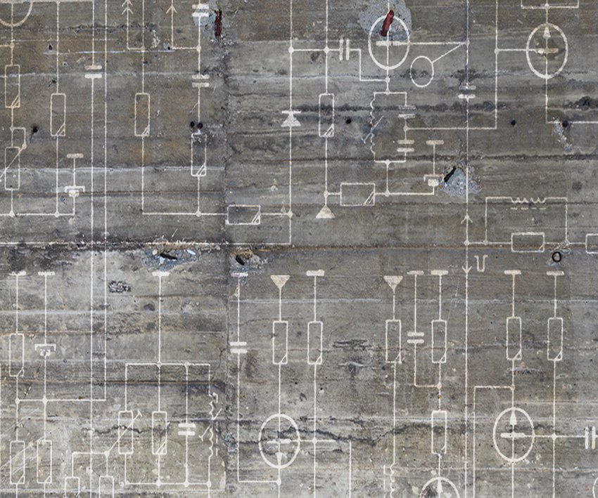 Circuit sacré sur béton