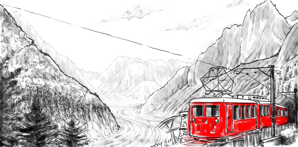 Chamonix Train Mer de glace