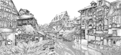 Colmar Vue sur canal