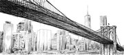 Pont et buildings panoramique