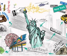 Carte Croquis de voyages