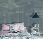 wallpaper featuring architect's drawings of portals and porches