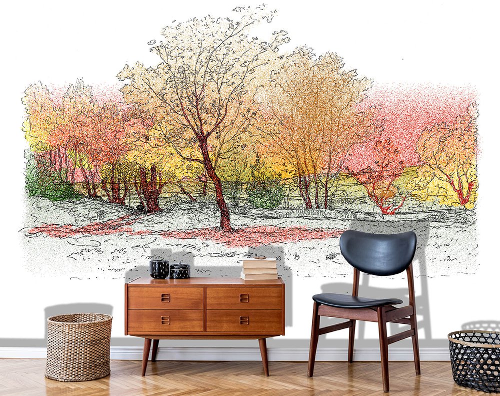 Paysage arbre automne