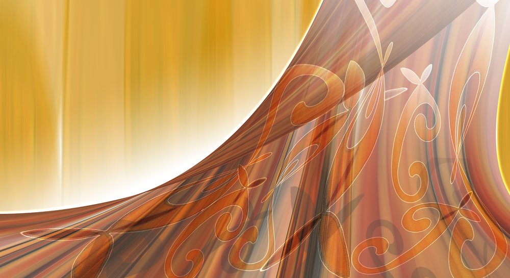 Drapé d'entrelacs orange