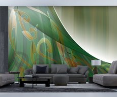 Drapé d'entrelacs vert