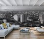 livingroom wallpaper panoramic Marseille view